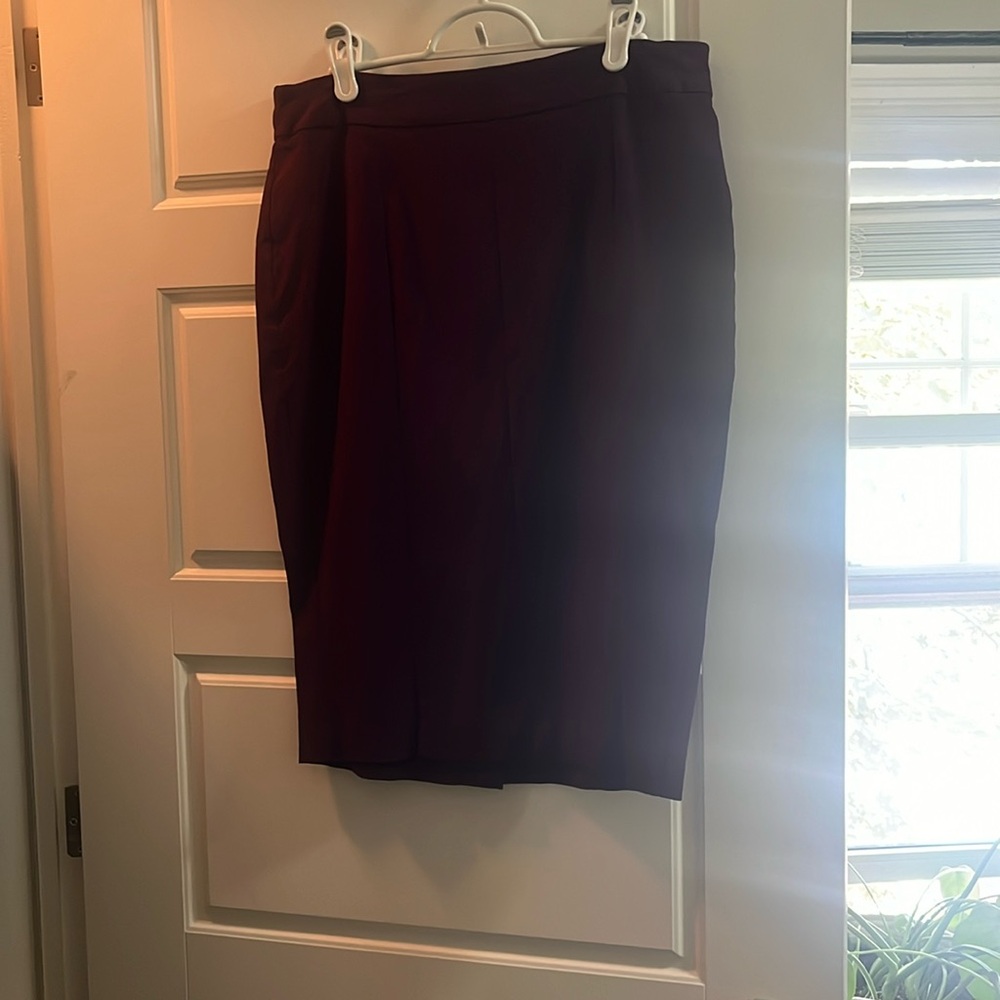 Purple pencil skirt